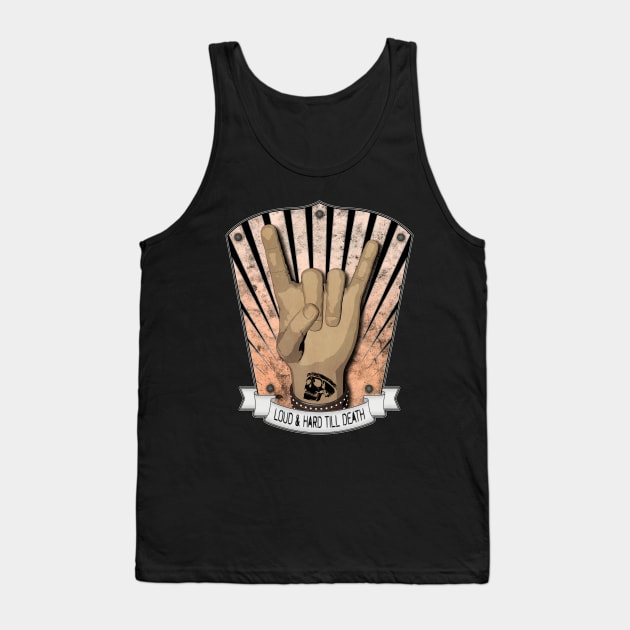 Pommes Fork Devil Horns Tank Top by Drop23